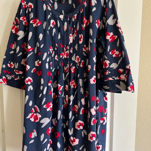 Navy Floral Tunic - Picture 3 of 6
